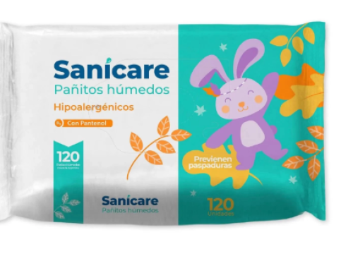 sanicare 120 toallitas conejito